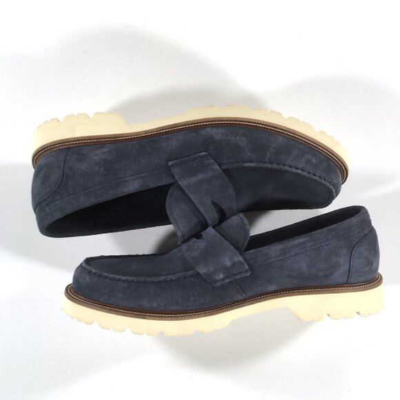 Cole Haan American Classics Penny Loafers Mens Size 13 Blue Suede C36031 main image 4